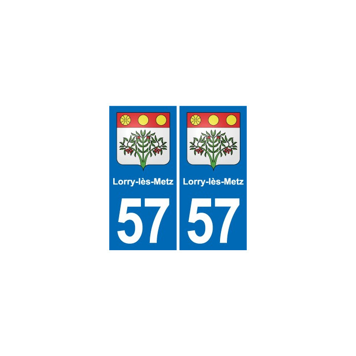 57 Marly blason autocollant plaque stickers ville