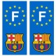 Barça Barcelone autocollant Foot