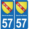 57 Marly blason autocollant plaque stickers ville