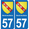 57 Marly blason autocollant plaque stickers ville