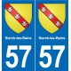 57 Marly blason autocollant plaque stickers ville
