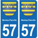 57 Marly blason autocollant plaque stickers ville
