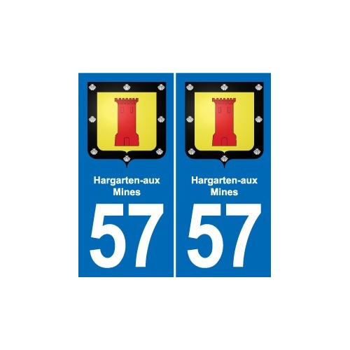 57 Marly blason autocollant plaque stickers ville