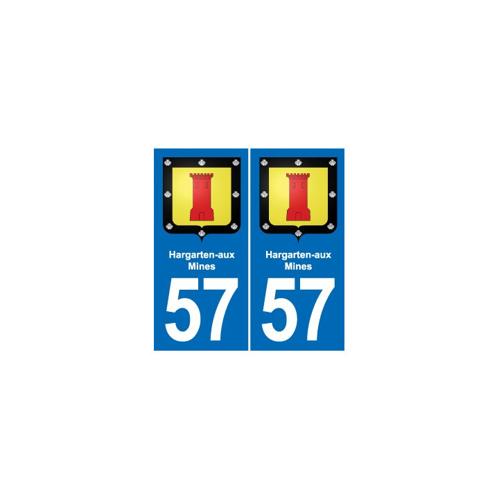 57 Marly blason autocollant plaque stickers ville