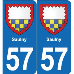 57 Marly blason autocollant plaque stickers ville