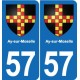 57 Marly blason autocollant plaque stickers ville