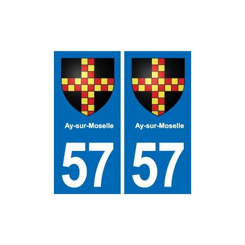 57 Marly blason autocollant plaque stickers ville