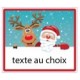 Autocollant Sticker personnalisé etiquette Noel logo1-3 noël