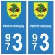 973 Remire-MontJoly autocollant plaque