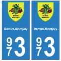973 Remire-MontJoly autocollant plaque