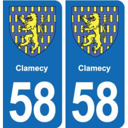 58 Prémery blason autocollant plaque stickers ville