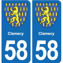 58 Prémery blason autocollant plaque stickers ville