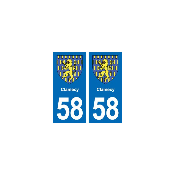 58 Prémery blason autocollant plaque stickers ville