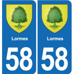 58 Prémery blason autocollant plaque stickers ville