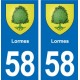 58 Prémery blason autocollant plaque stickers ville
