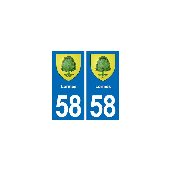 58 Prémery blason autocollant plaque stickers ville