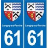 61 Vimoutiers blason autocollant plaque stickers ville