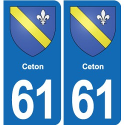 61 Vimoutiers blason autocollant plaque stickers ville
