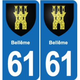 61 Vimoutiers blason autocollant plaque stickers ville