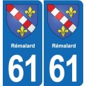 61 Vimoutiers blason autocollant plaque stickers ville