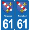61 Vimoutiers blason autocollant plaque stickers ville
