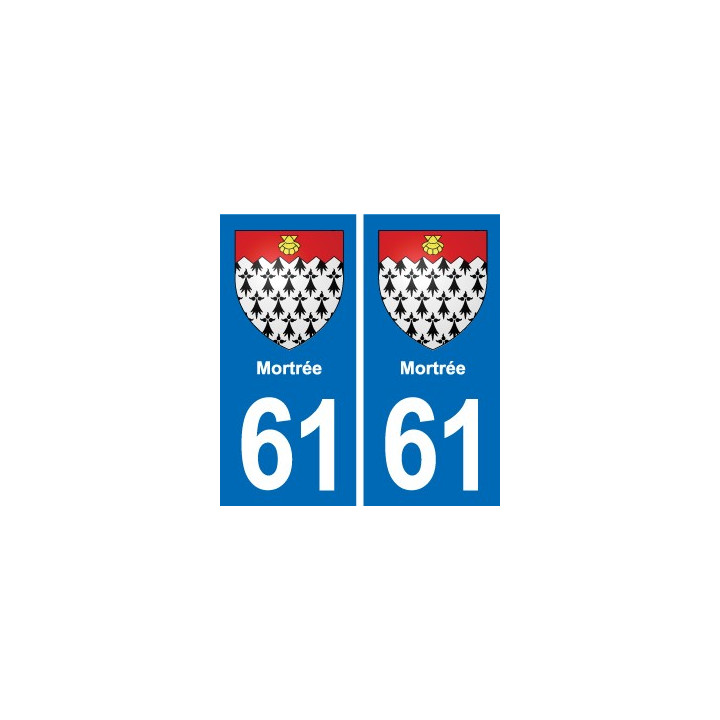 61 Vimoutiers blason autocollant plaque stickers ville