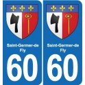 60 Senlis blason autocollant plaque stickers ville