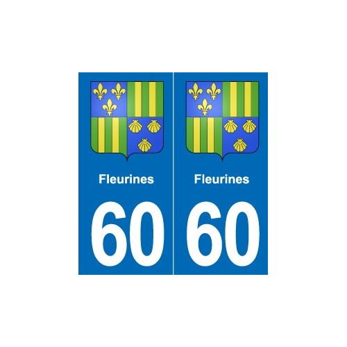 60 Senlis blason autocollant plaque stickers ville