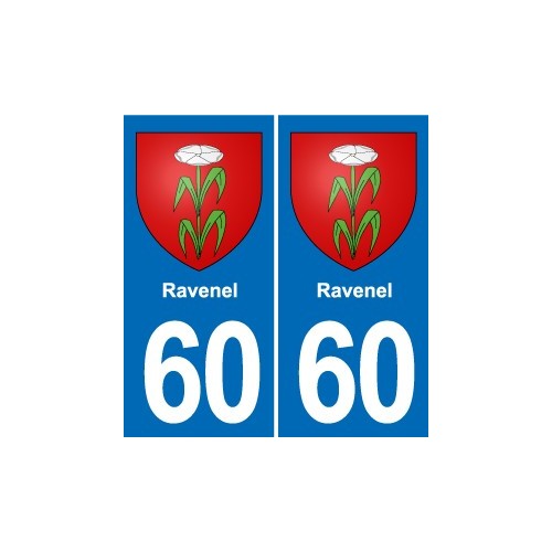 60 Senlis blason autocollant plaque stickers ville