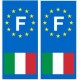 Italie F Autocollant