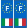 Italie F Autocollant