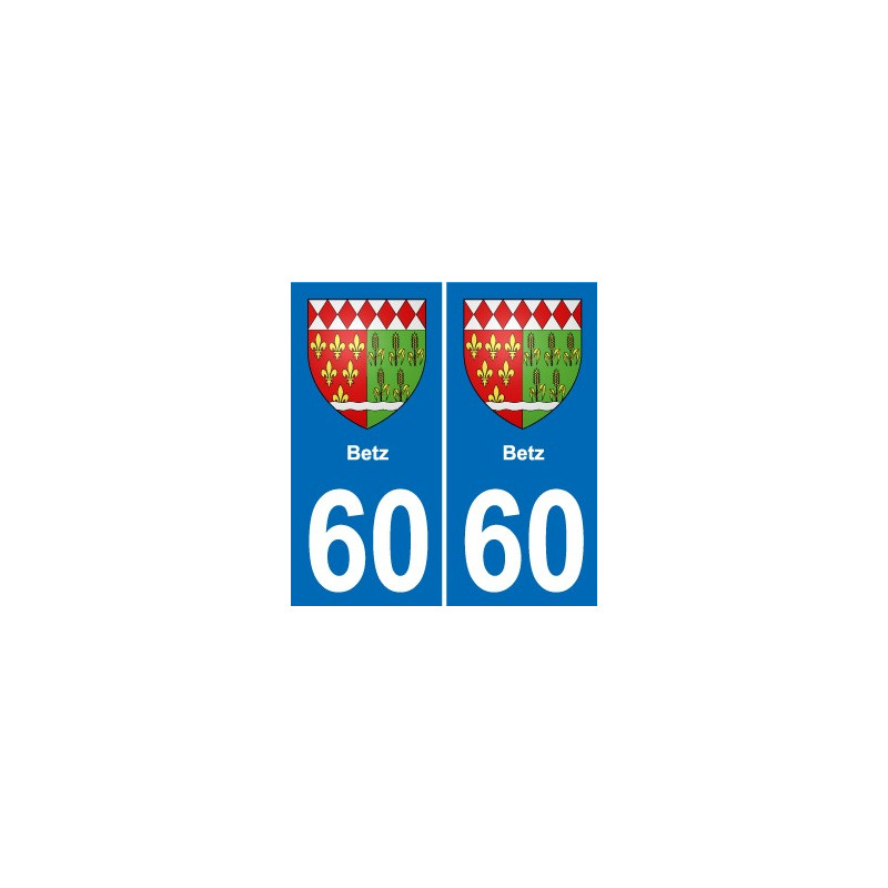 60 Senlis blason autocollant plaque stickers ville