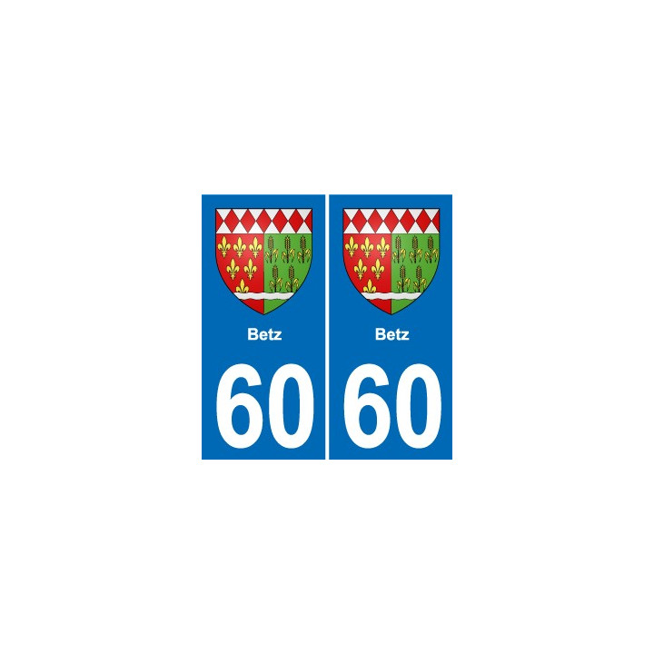 60 Senlis blason autocollant plaque stickers ville