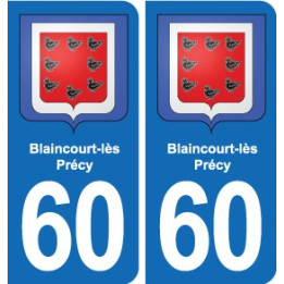 60 Senlis blason autocollant plaque stickers ville