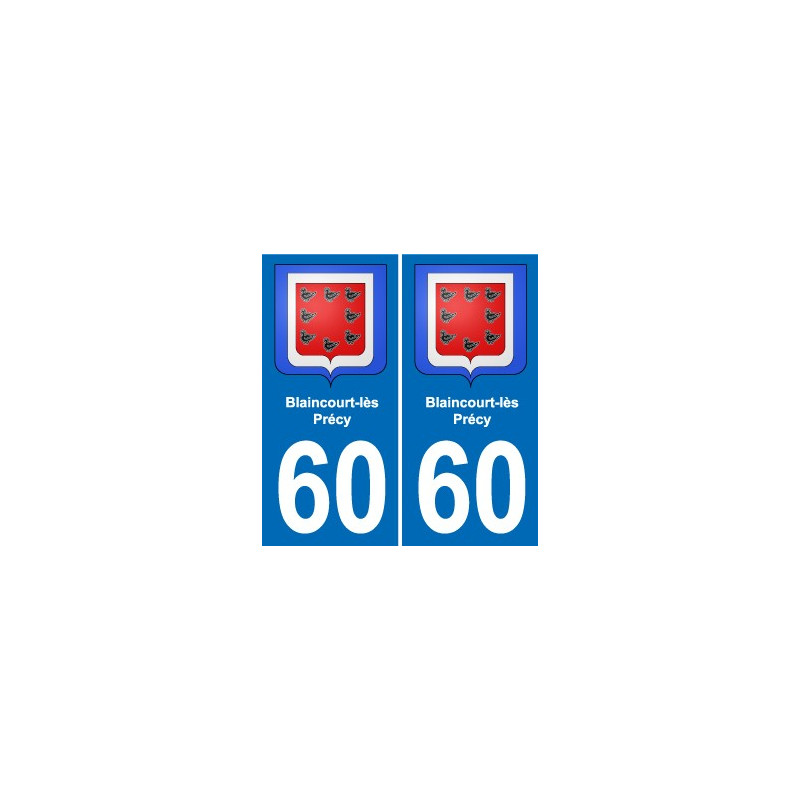 60 Senlis blason autocollant plaque stickers ville