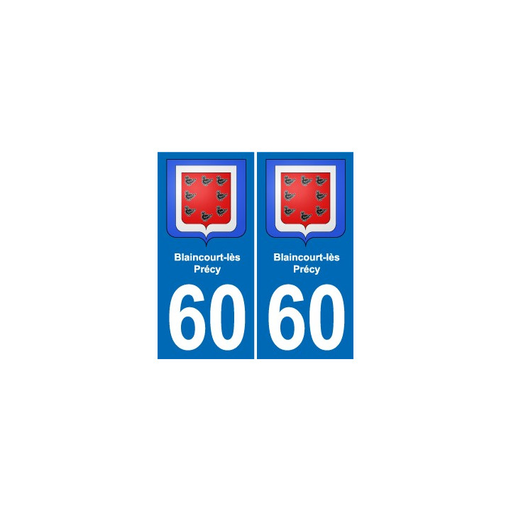 60 Senlis blason autocollant plaque stickers ville