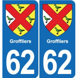 62 Coulogne blason autocollant plaque stickers ville
