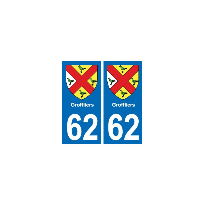 62 Coulogne blason autocollant plaque stickers ville