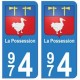 974 La Possession autocollant plaque