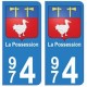 974 La Possession autocollant plaque