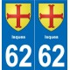 62 Risk coat of arms sticker plate stickers city