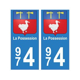 974 La Possession autocollant plaque