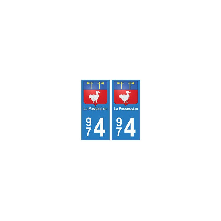 974 La Possession autocollant plaque