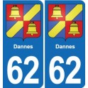 62 Coulogne blason autocollant plaque stickers ville