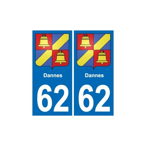 62 Coulogne blason autocollant plaque stickers ville
