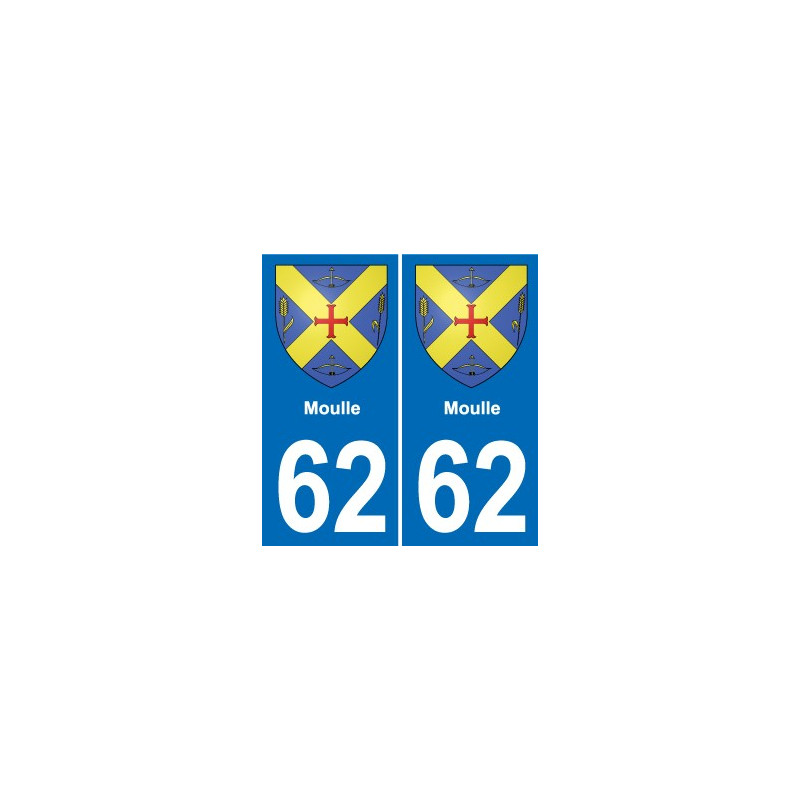 62 Coulogne blason autocollant plaque stickers ville