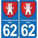 62 Tournehem-sur-la-Hem wappen aufkleber typenschild aufkleber stadt