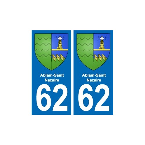 62 Coulogne blason autocollant plaque stickers ville