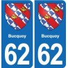 62 Coulogne blason autocollant plaque stickers ville