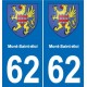 62 Coulogne blason autocollant plaque stickers ville